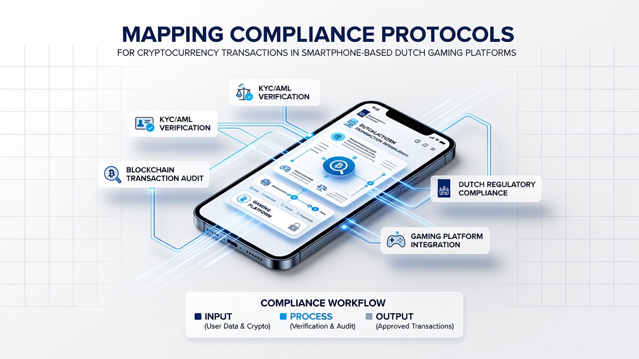 Detail van protocol mapping voor smartphone gaming en crypto compliance
